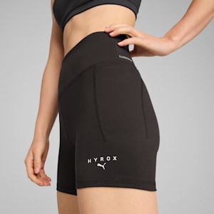 PUMA x HYROX CLOUDSPUN Women's Training 3" Short Tights, PUMA Black, extralarge-IND